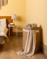 Handmade Halfa Rectangular Laundry Hamper with Lid