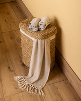 Handmade Halfa Rectangular Laundry Hamper with Lid