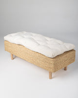 Handmade Halfa Bench with Cushion – Beech Legs