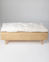 Handmade Halfa Bench with Cushion – Beech Legs