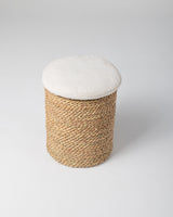 Handmade Halfa Stool with Cushioned Foam Seat