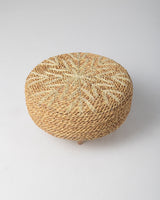 Handmade Halfa Pouf with Beech Legs – Holds 90kg