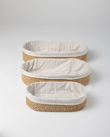 Handmade Halfa Oval Nesting Basket Set (3 Sizes)