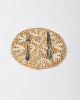 Handmade Halfa Coaster – Sunburst Embroidery