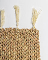Handmade Halfa Rectangular Rug – Natural Tasseled Area Rug