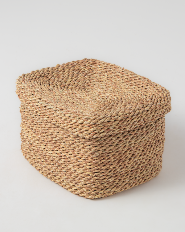Square Halfa Basket with Lid